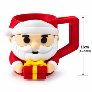 Portavasos Navideño Personalizado con Diseño de Santa Claus Impreso en 3D PLA para Helados - Product Image 2