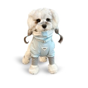 Ropa para Perros Baolele, Mono Impermeable de Nailon para Todas las Estaciones con Orificio para Correa, Chaqueta para Lluvia - Product Image 5