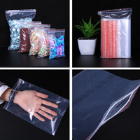 Sac plat en nylon à fermeture éclair de taille personnalisée, sac de rangement pour écrous, boulons, vis, matériel, bijoux, plastique transparent PE, impression en gravure