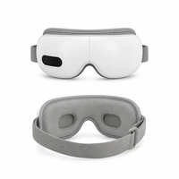 Masseur oculaire portable rechargeable à pression d'air, compresse chaude, pétrissage, soulagement de la fatigue, masque oculaire chauffant en matériau protéiné pour la peau