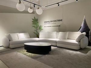 White Salas l Shaped <b>Sofas</b> <b>for</b> Home Luxury Sectional Modular Live Room Itailan Fabric <b>Sofa</b> Set Furniture Couch Living Room <b>Sofas</b> - Product Image 3