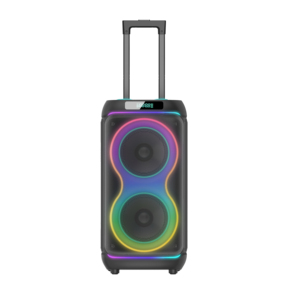 V Dual 8 pouces Bass Portable Battery Party Trolley Haut-parleur pour les performances en club - Product Image 1