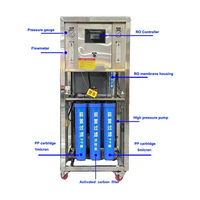 Système d'osmose inverse automatique 0,25 t/h 0,5 t/h 1 t/h pour la production d'eau potable et de ligne de production d'eau en bouteille