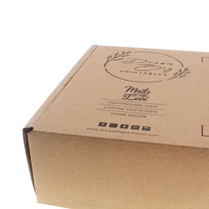 Emballage de chaussures/vêtements/sous-vêtements recyclables personnalisé de haute qualité nouveau design Boîtes en papier d'emballage rectangle avec propre logo