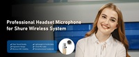 Micro-casque Micro-casque à condensateur compatible avec le système sans fil Shure