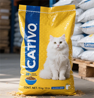 Bopp laminé tissé sac en plastique PP tissé sacs pour alimentation animale chien nourriture chat litière poulet poisson bétail cheval sac d'alimentation