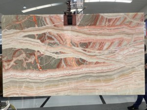 UnionStone Modern Natural Translucent Backlit Polished Big Slab Rainbow Amber Onyx Waterproof Eco-Friendly Villa Hotel Indoor - Product Image 3