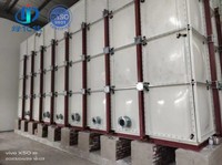 Réservoir d'eau pliable en fibre de verre de 10 000 litres, réservoir d'eau modulaire en FRP, réservoir carré en fibre de verre