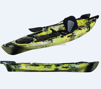 Kayak de pêche simple pour adultes, en plastique, 3.1 à 4m de long, bateau (m), pas cher, avec garantie de 3 ans