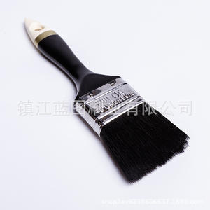 Brocha plana para pintar con cerdas de cerdo, mango de plástico, 15-24 mm, negra, origen Zhenjiang, para uso en pintura. - Product Image 4