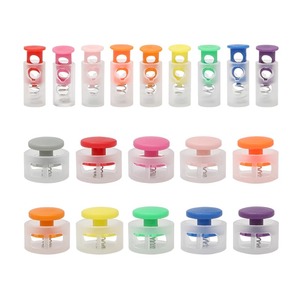 Đầy Màu sắc nhựa đôi lỗ lợn mũi hình dạng dây Stopper dây rút Mũ may mặc dây cuối khóa - Product Image 6