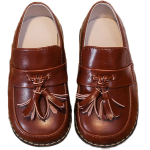 Mocasines Casuales de Cuero Suave con Suela Flexible para Niños y Niñas Pequeños - Product Image 1