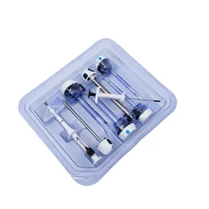 Disposable optical bladeless trocar with stability chest driange tube wth trocar adapter of trocar