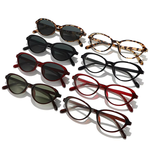 Custom Logo 2026 <b>Fashion</b> Small Cat Eye Sunglasses UV400 <b>Clear</b> <b>Lens</b> PC Frame Oval Sun <b>Glasses</b> for Women - Product Image 4