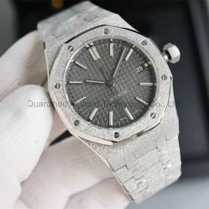 Montre de plongée C Factory Moissanite Sapphire Crystal Diver 4131 Or rose avec index en diamant, bracelet en cuir, multifonction - Product Image 4