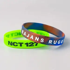 Custom Your Own Logo Fashion Rubber Silicone Bracelets OEM Factory Supply Customised Logo Silicone Wristbands