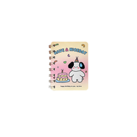 Dessin animé chien A7 Kawaii cahier Mini couverture rigide spirale organisateur avec couverture en papier étudiant papeterie cadeau