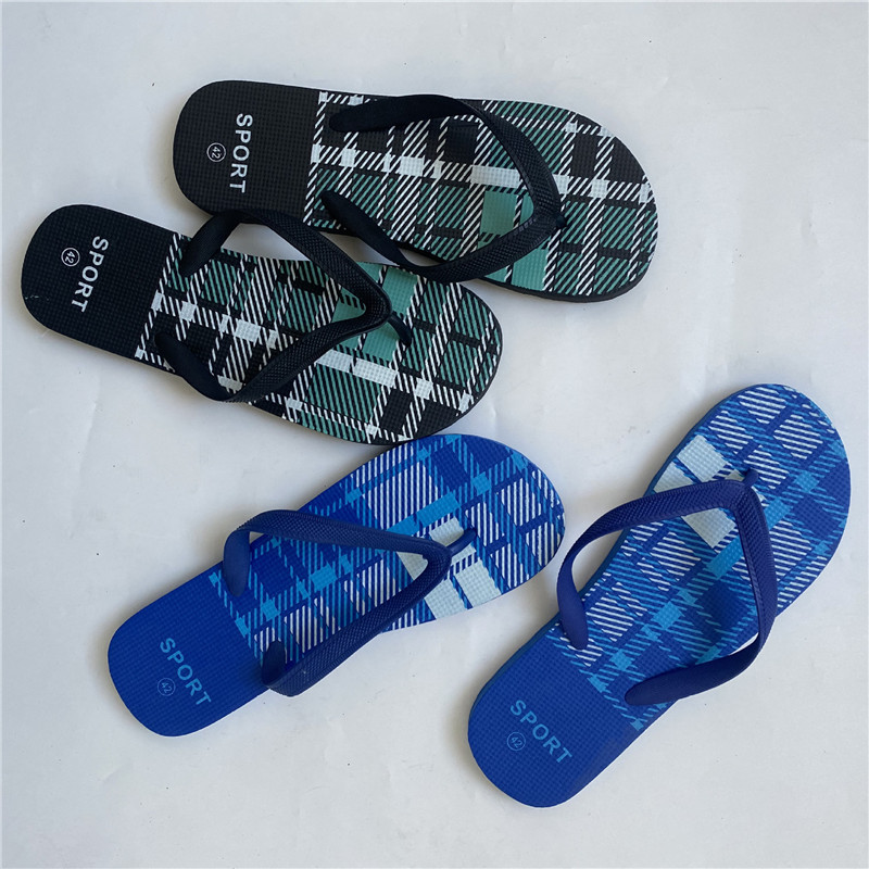 Summer Printing Filpflops Non-slip Korean Style PE PVC Men Filp Flops Slippers