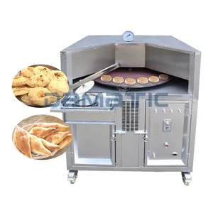 DAMATIC Thương Mại Ả Rập Pita Iraq Naan Bánh Mì Samoon Rotary Gas Baking Lò Máy Để Bán