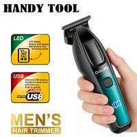 Tondeuse à cheveux professionnelle DALING DL-1969, faible bruit, écran LED numérique, charge rapide USB, moteur haute puissance