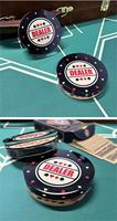 Bouton de croupier tout-en-un en acrylique triangulaire moderne, écologique et de haute qualité, non toxique, pour casino