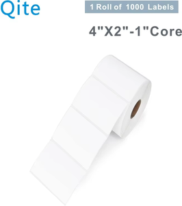 <span class=keywords><strong>4</strong></span> "x 2" tự dính trực tiếp vận chuyển Nhãn Giấy 4x2 Đồng bằng màu trắng fan-flod <span class=keywords><strong>pre</strong></span>-cắt tấm đầy đủ nhiệt nhãn mã vạch - Product Image 3