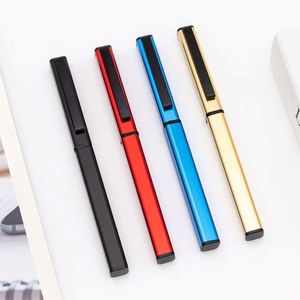 Square Business Metal Rollerball <b>Pen</b> Light Luxury Gel <b>Pens</b> with Custom logo Slim Signature <b>Pen</b> for Corporate Promotion - Product Image 1