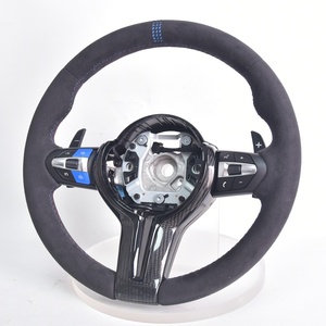<span class=keywords><strong>Volante</strong></span> Deportivo Estilo CS con Detalles en Carbono y Alcántara para <span class=keywords><strong>BMW</strong></span> F10 F20 F22 F30 F31 M2 F87 <span class=keywords><strong>M3</strong></span> F80 M4 F82 F85 F90 F15 E70 E90, Disponible en Stock - Product Image 6