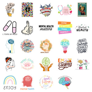 Nuevo 49PCS Medical saludable conciencia psicoterapia Salud mental pegatina - Product Image 4