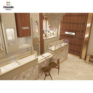 Luxury <b>LED</b> Glass Jewelry Display Showcase | Customizable Commercial-Grade Jewelry Shop Cabinet | Eco-Friendly Full Project - Product Image 5