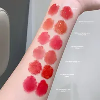 Brillo Labial de Doble Punta, Hidratante, Acabado Brillante, Voluminizador, Resistente al Agua, No se Decolora, Brillo Labial de Alto Impacto