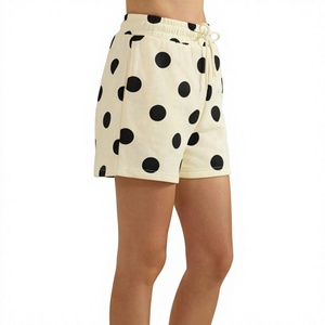<b>Custom</b> Logo New Designer Fashion Women's Summer Eco-Friendly Streetwear <b>Boxer</b> Shorts Casual Mid-Rise Side Polka Dot Print 100% - Product Image 2