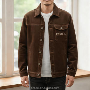 سترة عمل رجالية مخصصة من القطن المغسول 100٪ بتطريز آلي صديق للبيئة ومضاد للبكتيريا - Product Image 1