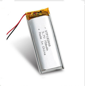 แบตเตอรี่ลิเธียมไอออน 102040 750mAh 3.7V ราคาขายส่งจากโรงงาน โพลิเมอร์ขายดี รับผลิตตามสั่ง - Product Image 3