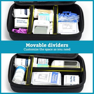 Estuche Organizador de Suministros para Diabéticos OEM para Medidor de Glucosa, Pluma de Insulina, Jeringa, Agujas, Bolsa Portátil para el Cuidado Diabético - Product Image 4