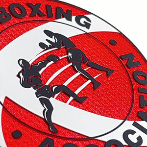 Insignia de fútbol Transferencia de calor Parche Flock Club de fútbol Jersey 3D Campeones populares de flocado Parche personalizado - Product Image 6