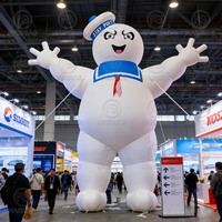 Figurine gonflable de Ghostbusters de 33 pieds, modèle de dessin animé géant gonflable pour la publicité extérieure, décoration d'Halloween