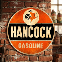 NEXHUB INDIA Insegne in Metallo Smaltato Porcellanato con Design Personalizzato, a Rilievo, a Tema Bar Garage, Stile Retrò, per Stazioni di Servizio, in Serigrafia