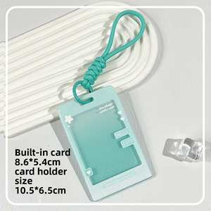 X129 Customized Popular Cute Anime Style Fashionable Transparent Acrylic <b>Photo</b> Album Uv Printed <b>Keychain</b> <b>Photo</b> Card Holder - Product Image 4