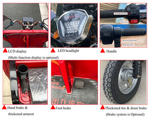 3 bánh xe điện mini Pickup Xe Máy Ba Bánh Mini Xe tải để bán - Product Image 5