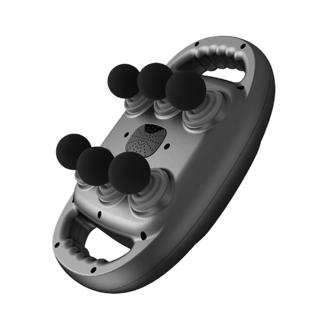 6-Head Electric Fascia Gun Muscle Massager - Professional Body, Back, and Neck Massage Gun - Deep Tissue Muscle Massage Tool