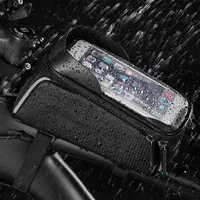 Estojo de celular eva wild man, bolsa seca resistente à água para guidão e bicicleta