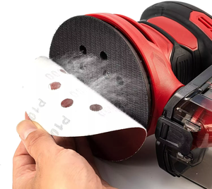 Stok lokal di AS-50 buah 125mm 5 "pengamplasan cakram 40 Grit 8 lubang kait dan <span class=keywords><strong>Loop</strong></span> alas ampelas Orbital - Product Image 6