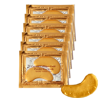 Masker Gel Kolagen Emas 24k untuk Bawah Mata, Patch Hidrogel untuk Bawah Mata, Laris Terjual