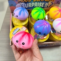 Jouet Squishy Coloré Kawaii en forme de Boulette, en EVA Souple, Sensoriel, Anti-stress, Cadeau de Fête, Jouet à Bulles