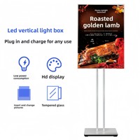 Afficheur LED vertical portable YXM pour intérieur, forme personnalisable, signalétique pour centres commerciaux, entrées d'hôtels, affichage de posters