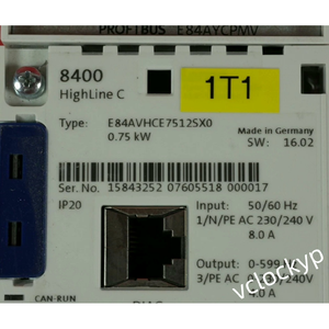 อินเวอร์เตอร์ Lenze E84AVHCE7512SX0 รุ่น 8400 HighLine มือสอง - Product Image 4