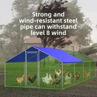 Grand poulailler extérieur multifonctionnel et étanche pour l'élevage de volailles, idéal pour la ferme de jardin