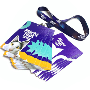 Fábrica al por mayor logotipo personalizado gratis evento insignias cordones VIP personalizado exposición evento pase entrada Rfid identificación insignia - Product Image 5