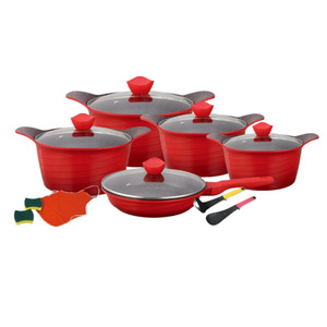 Juego de Ollas Coreanas de 15 Piezas con Degradado de Color, Antiadherente, de Aluminio, Apto para Horno - Product Image 5